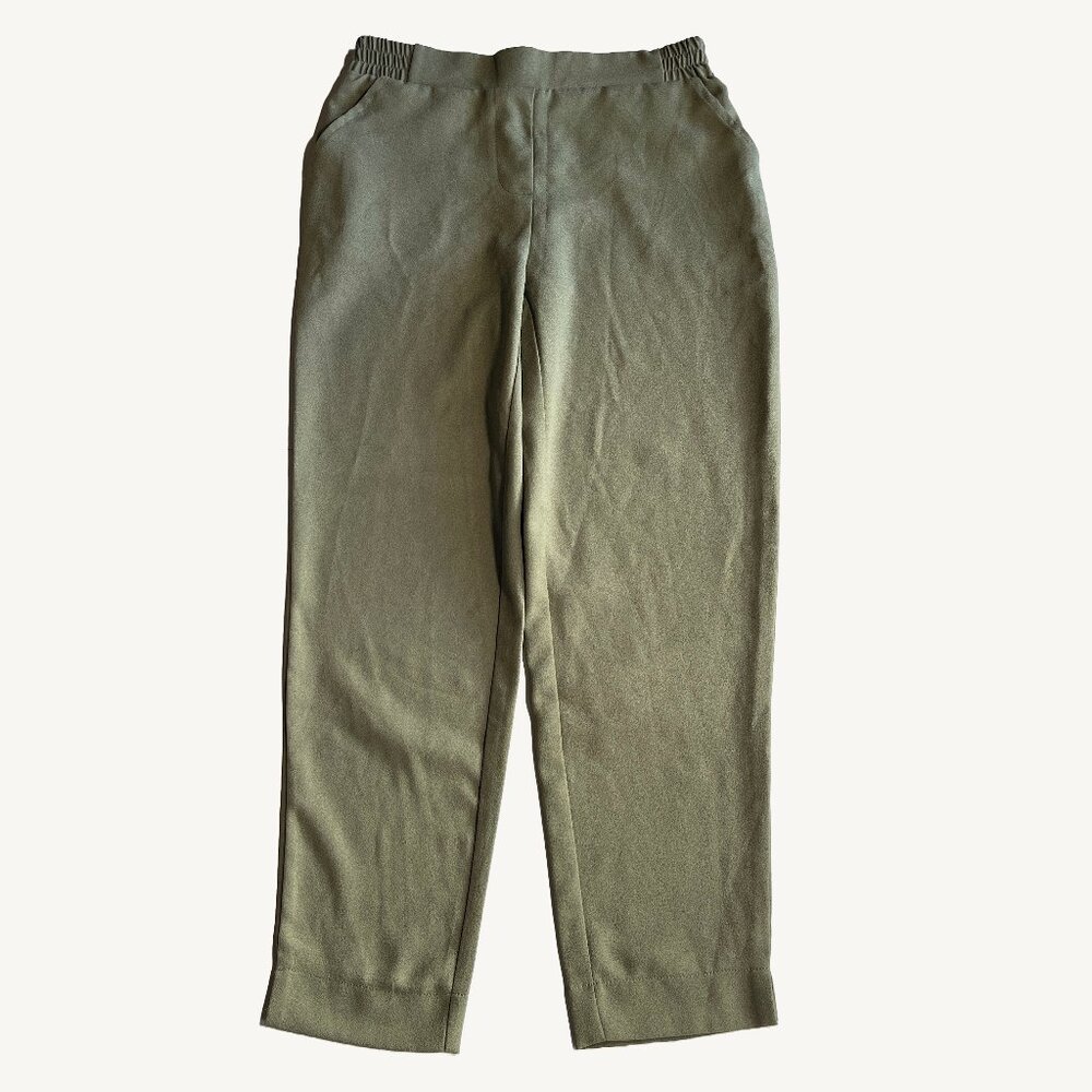 Olive Green VΓ©ra Lightweight Casual Dress Pants with Pockets Size 2